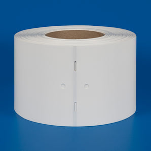 100 x 152 mm PolyTech Industrial Tags - DUAL HOLE - Thermal Transfer Printable