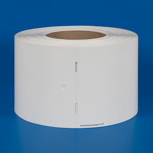 100 x 152 mm PolyTech Steel Tags - White - 500 Tags - Thermal Transfer Printable