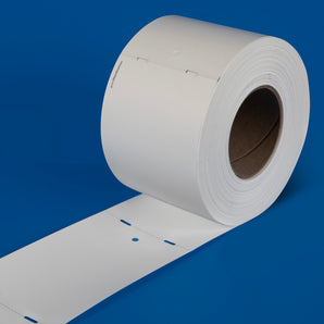 100 x 152 mm PolyTech Steel Tags - White - 500 Tags - Thermal Transfer Printable
