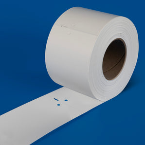 100 x 228 mm PolyTech Industrial Tags, Thermal Transfer Printable - WHITE