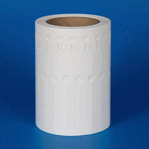 160 x 19 mm Self-Tie Loop-Lock Labels, 1-across, WHITE