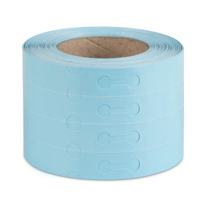 25 x 230 mm Self-Tie Loop-Lock Labels, 4-across, BLUE