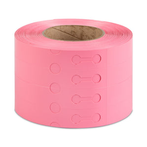 25 x 230 mm Self-Tie Loop-Lock Labels, 4-across, PINK