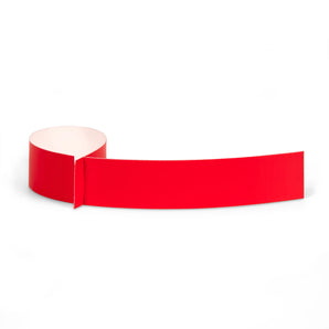 25 x 254 mm MAX LOOP Self-Tie Loop-Lock Label, 4-across, RED