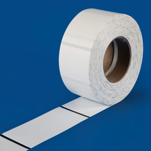64 x 140 mm PolyTech Industrial Identification Tags, WHITE - 500 Tags