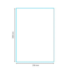 210 x 298 mm Synthetic Self-Adhesive Labels, Laser-Printable, 1 per sheet, WHITE