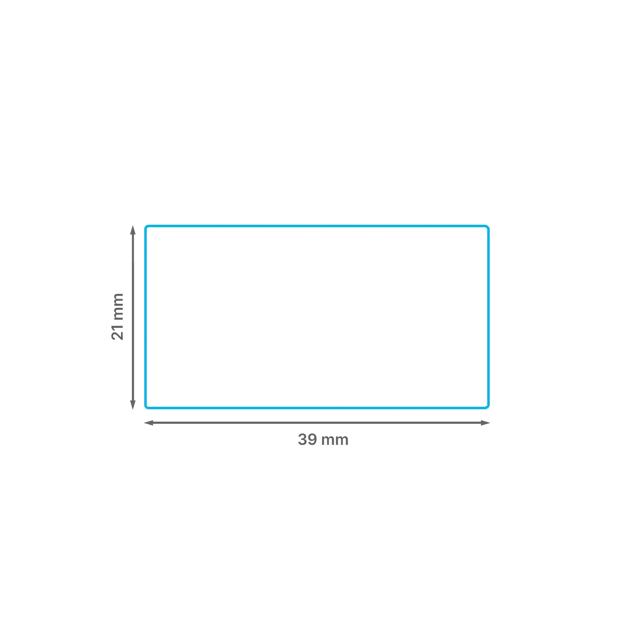 Self Adhesive Label 39 x 21 mm – Bluepoint Labels