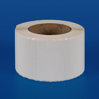 75 x 50 mm matt finish synthetic self-adhesive labels - 1-across - thermal transfer printable rolls - waterproof - horticulture - steel - chemicals - industrial