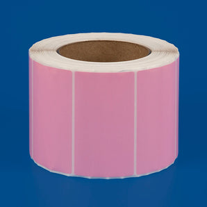 89 x 50 mm Synthetic Self-Adhesive Labels, Matt-finish - PINK