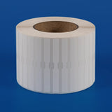 96 x 10 mm matt finish synthetic self-adhesive labels - 1-across - thermal transfer printable rolls - waterproof - horticulture - steel - chemicals - industrial
