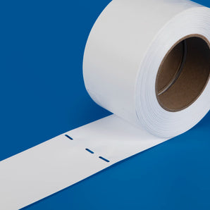 25 x 140 mm Stick-In Labels, Thermal Transfer Printable, 3-across, WHITE