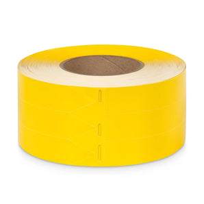 25 x 140 mm Stick-In Labels, Thermal Transfer Printable, 3-across, Pre-Coloured